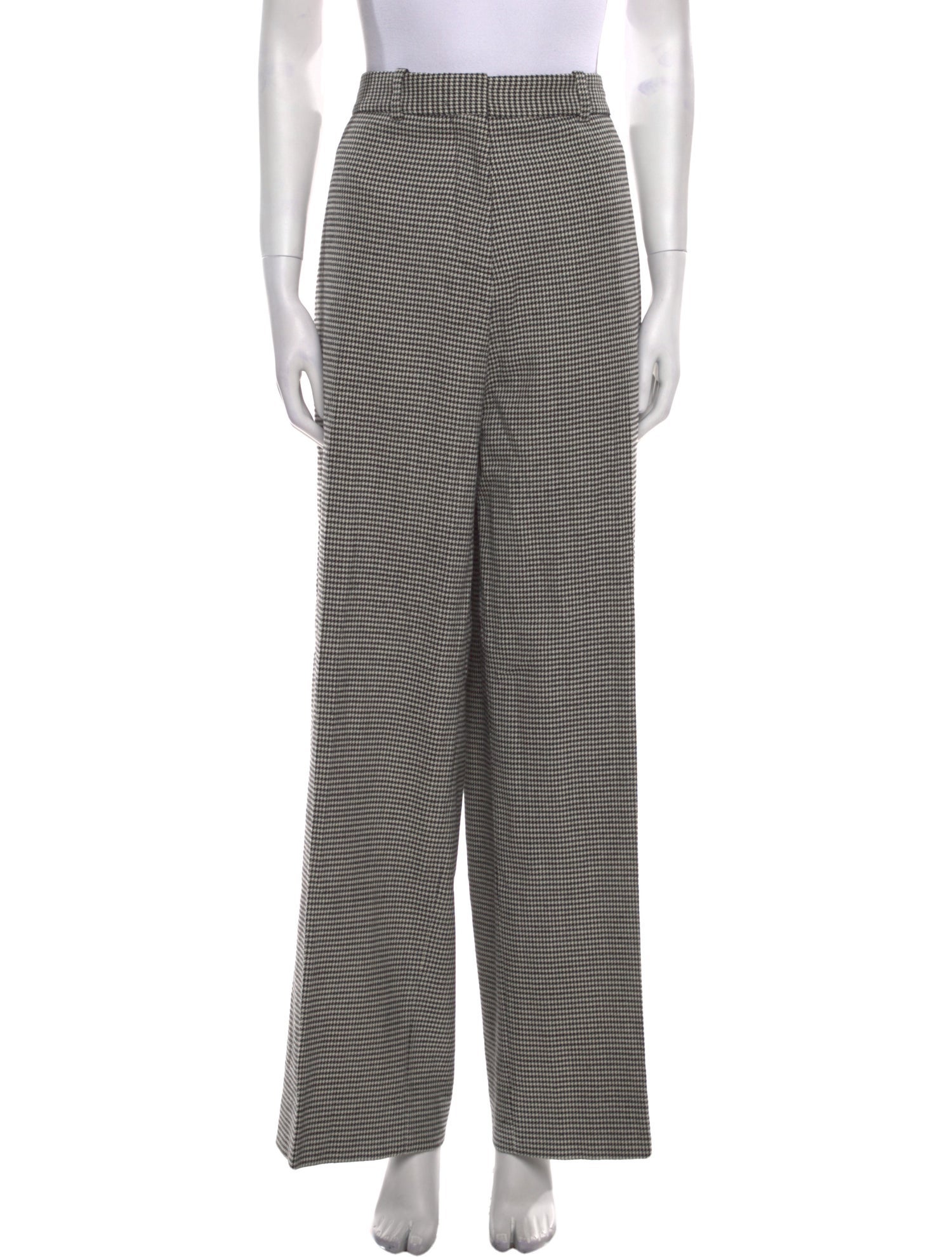 Victoria Beckham Virgin Wool Wide Leg Pants