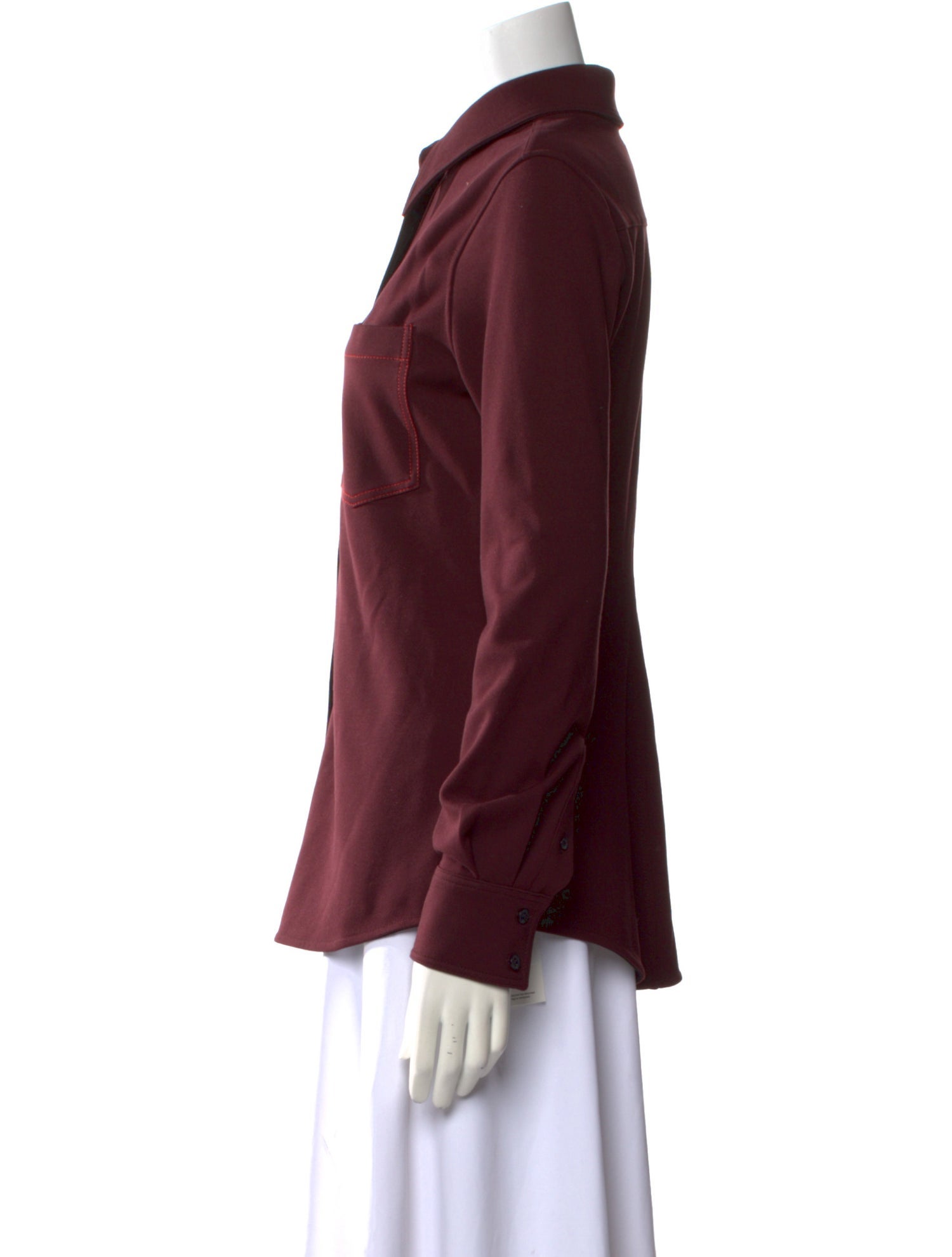 Victoria Beckham Long Sleeve Button-Up Top w/ Tags