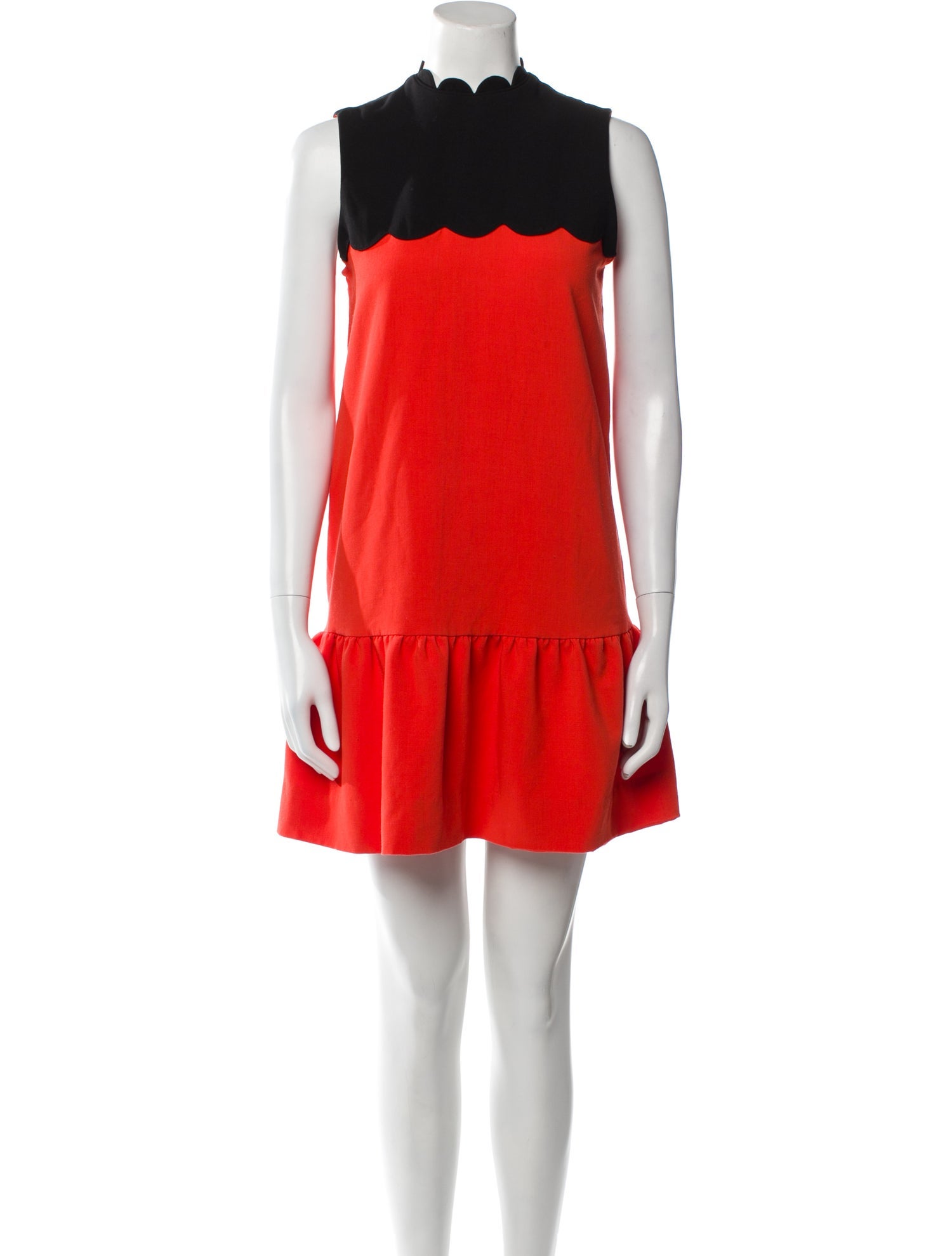 Victoria Beckham Mock Neck Mini Dress