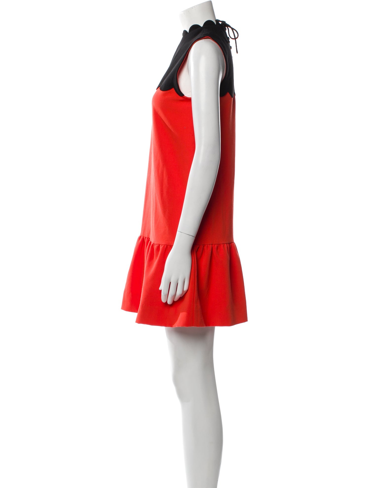 Victoria Beckham Mock Neck Mini Dress