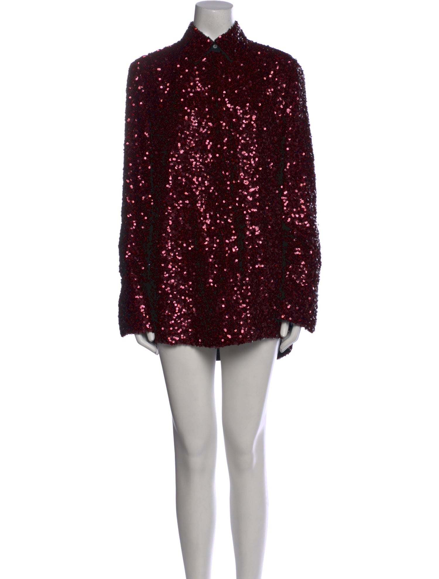 Victoria Beckham Mock Neck Mini Dress