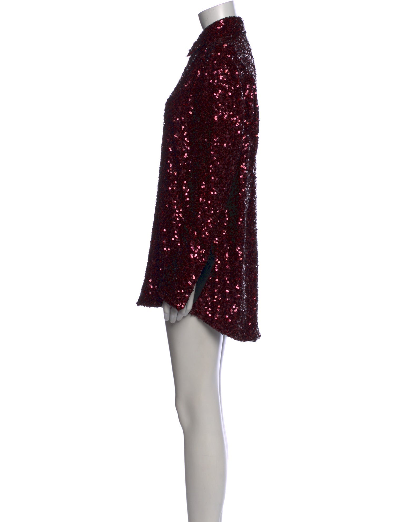 Victoria Beckham Mock Neck Mini Dress