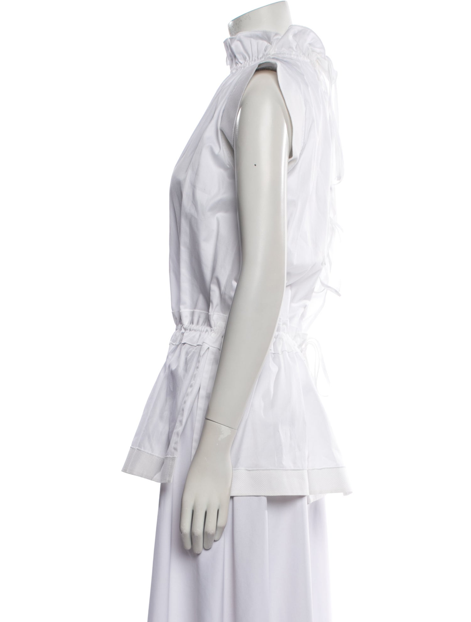 Victoria Beckham Mock Neck Sleeveless Tunic