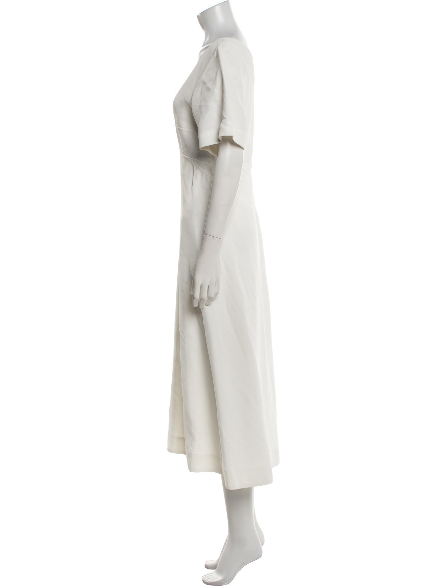 Victoria Beckham V-Neck Midi Length Dress