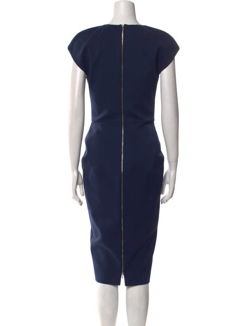 Victoria Beckham V-Neck Midi Length Dress