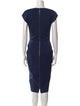 Victoria Beckham V-Neck Midi Length Dress