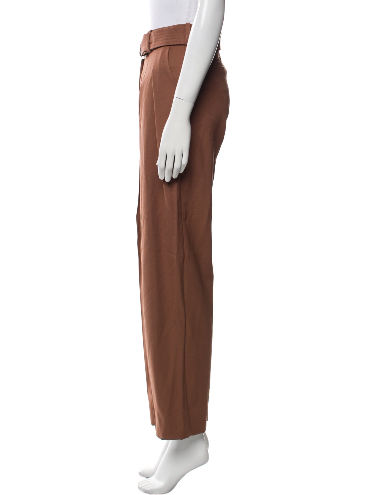 Victoria Beckham Wool Straight Leg Pants