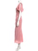 Victoria Beckham Crew Neck Long Dress