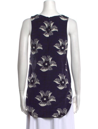 Victoria Beckham Silk Floral Print Top