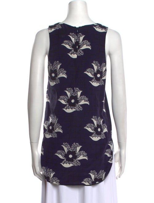 Victoria Beckham Silk Floral Print Top