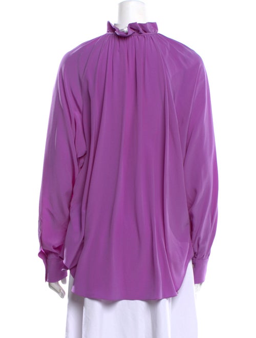 Victoria Beckham Silk Tie Neck Blouse