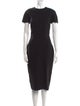 Victoria Beckham Crew Neck Midi Length Dress