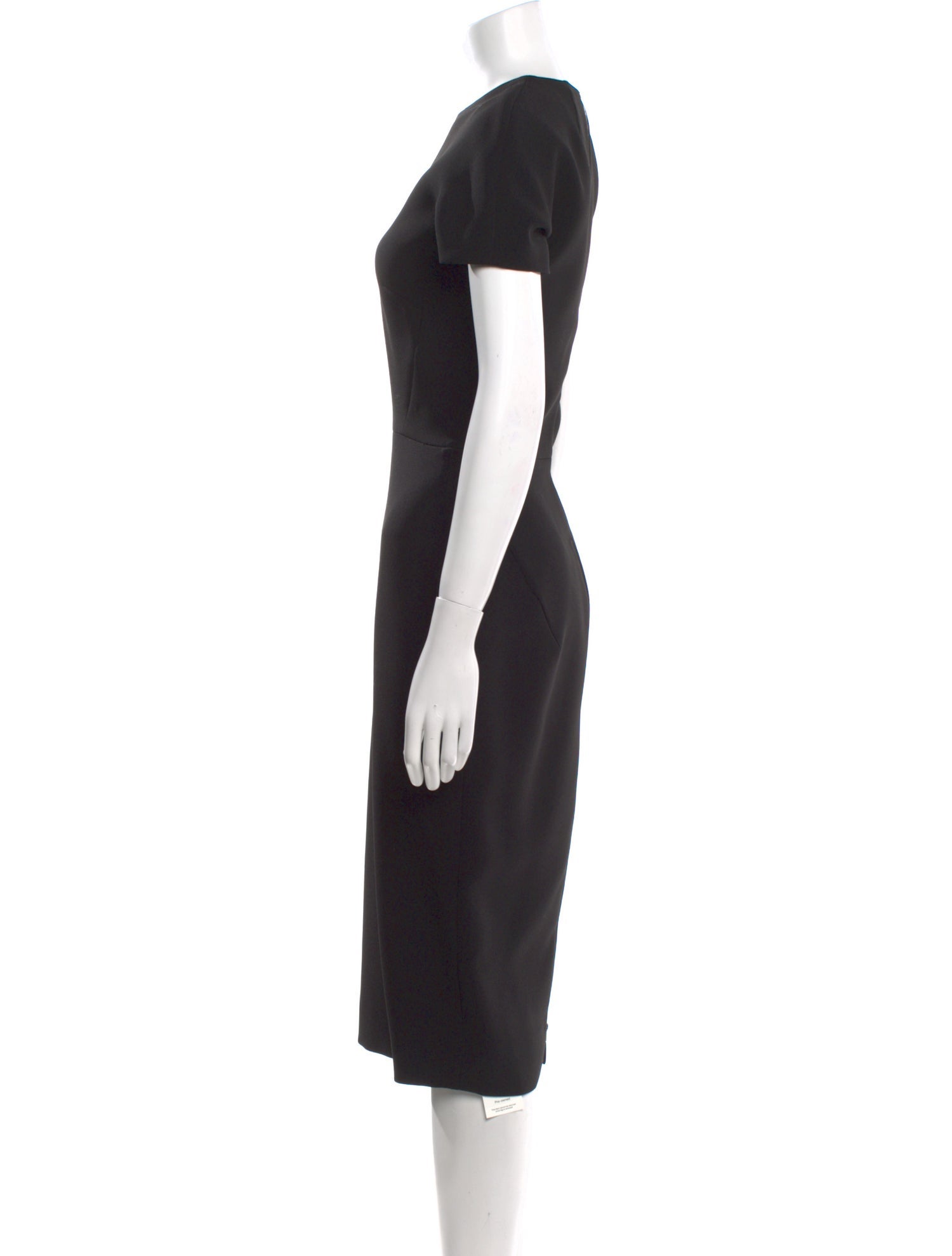Victoria Beckham Crew Neck Midi Length Dress