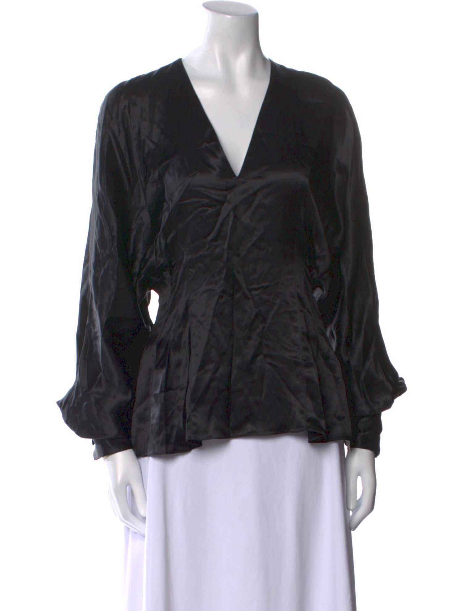 Victoria Beckham Silk V-Neck Blouse w/ Tags