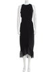Victoria Beckham Crew Neck Long Dress