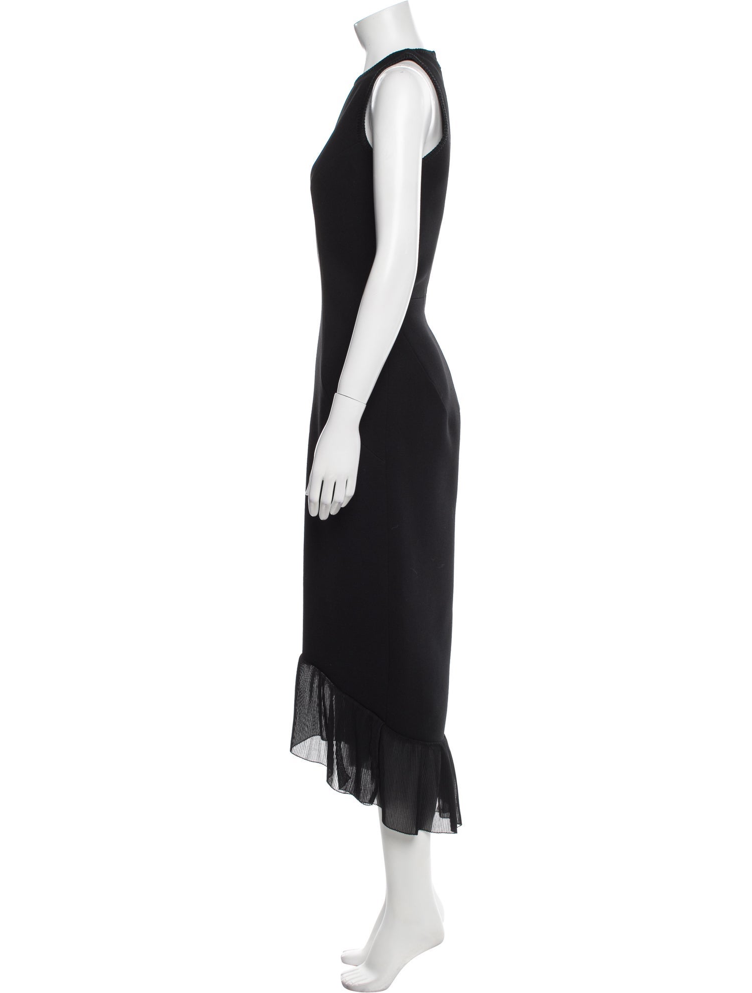 Victoria Beckham Crew Neck Long Dress