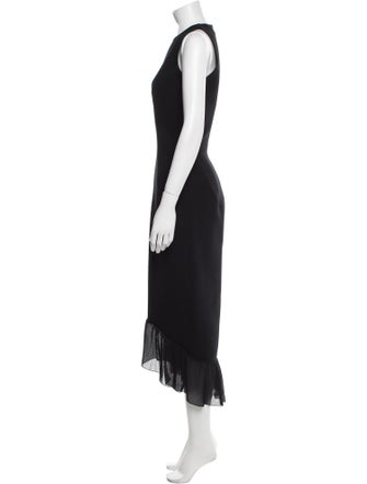 Victoria Beckham Crew Neck Long Dress