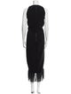 Victoria Beckham Crew Neck Long Dress