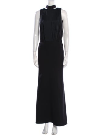 Victoria Beckham Wool Long Dress