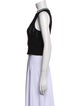 Victoria Beckham Mock Neck Sleeveless Crop Top