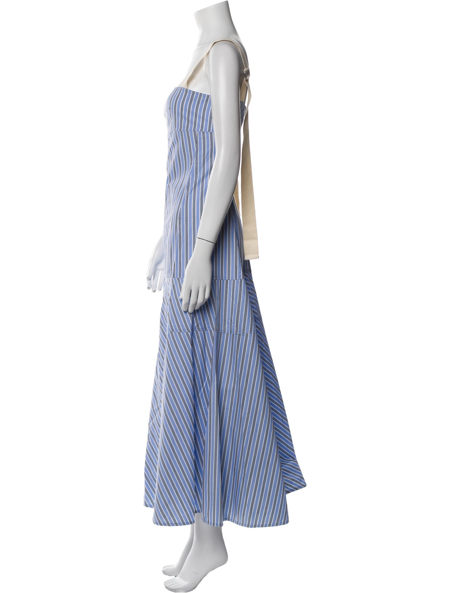 Victoria Beckham Striped Long Dress