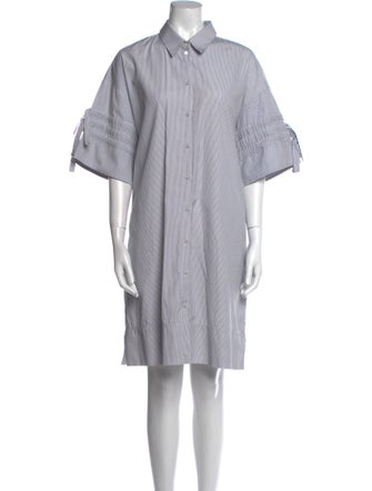 Victoria Victoria Beckham Striped Knee-Length Dress