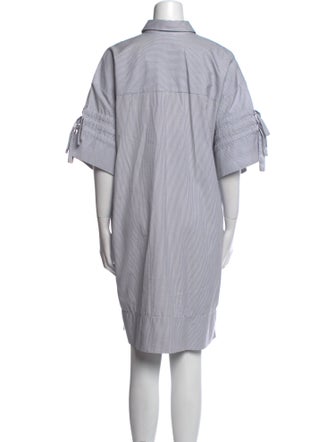 Victoria Victoria Beckham Striped Knee-Length Dress