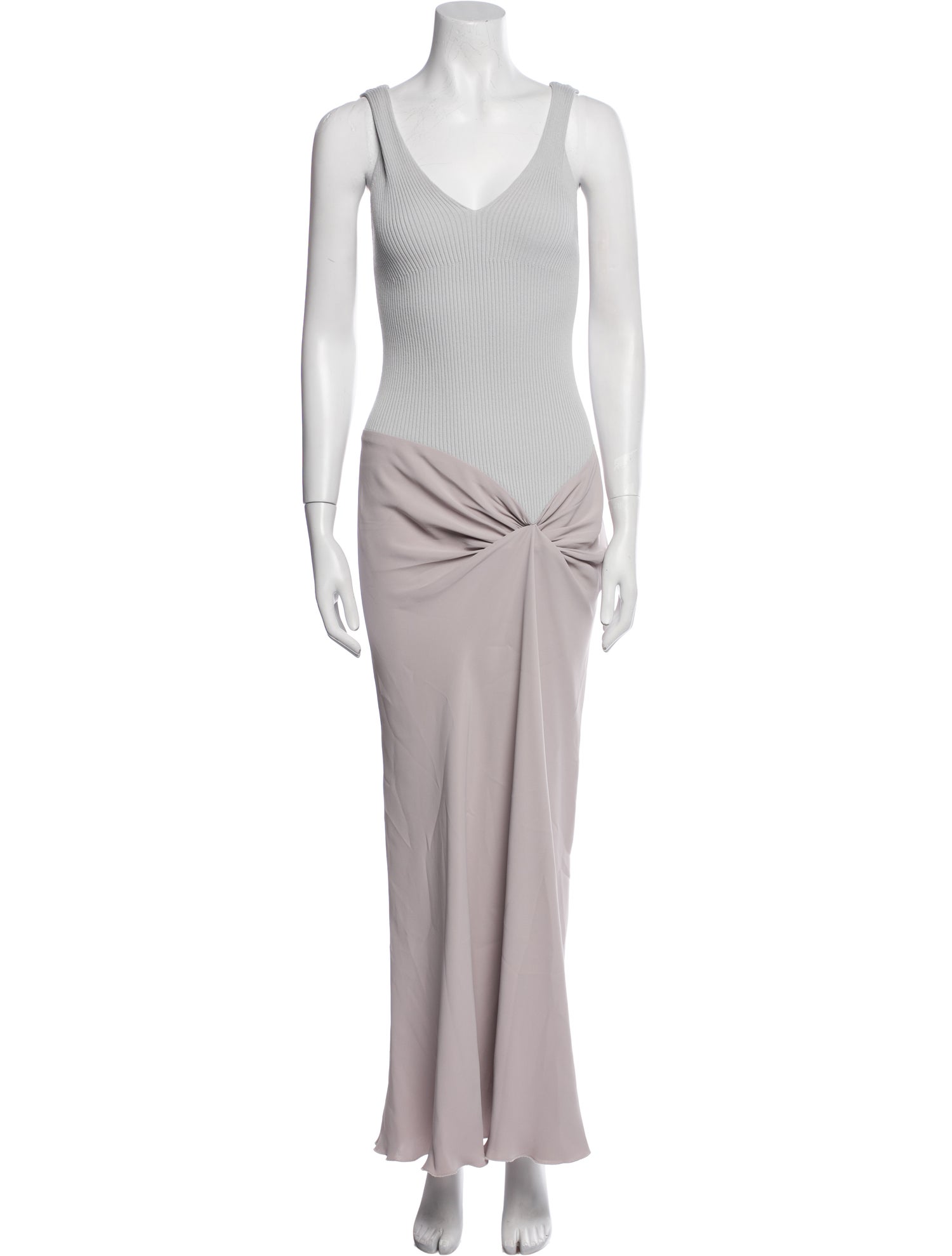 Victoria Beckham V-Neck Long Dress