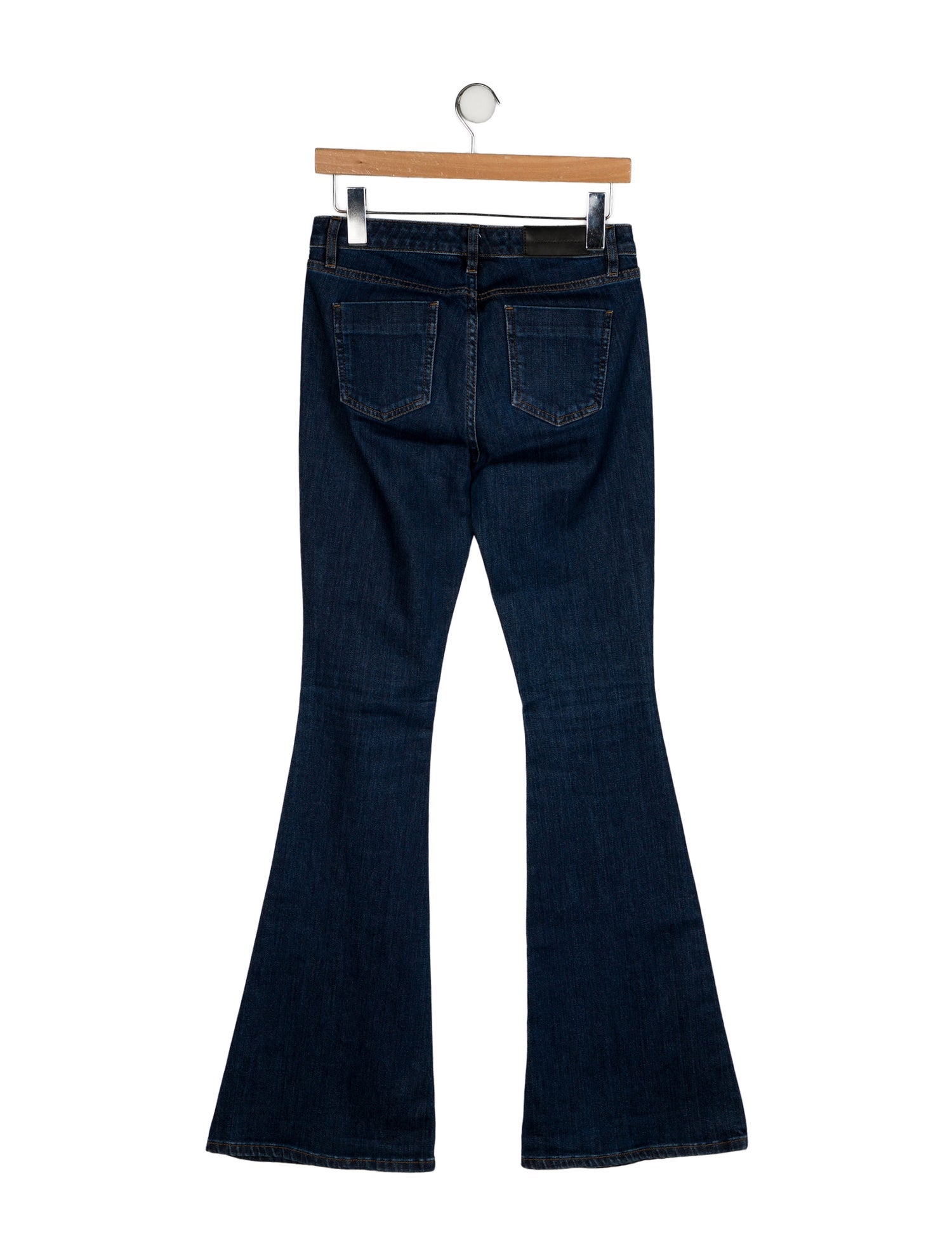 Victoria Beckham Mid-Rise Wide Leg Jeans