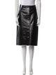 Victoria Beckham Calf Leather Knee-Length Skirt