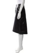 Victoria Beckham Calf Leather Knee-Length Skirt