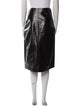 Victoria Beckham Calf Leather Knee-Length Skirt