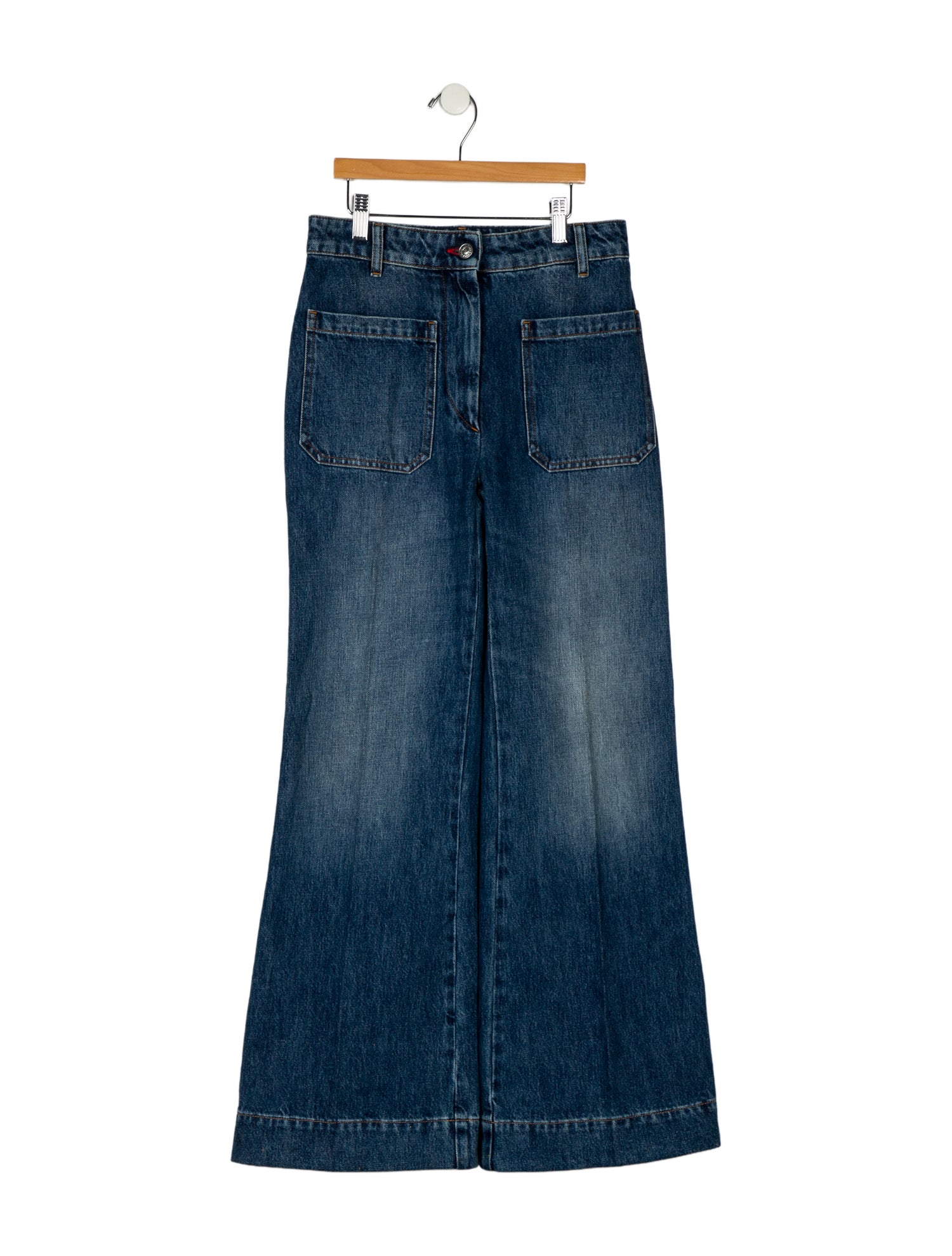 Victoria Beckham High-Rise Wide Leg Jeans