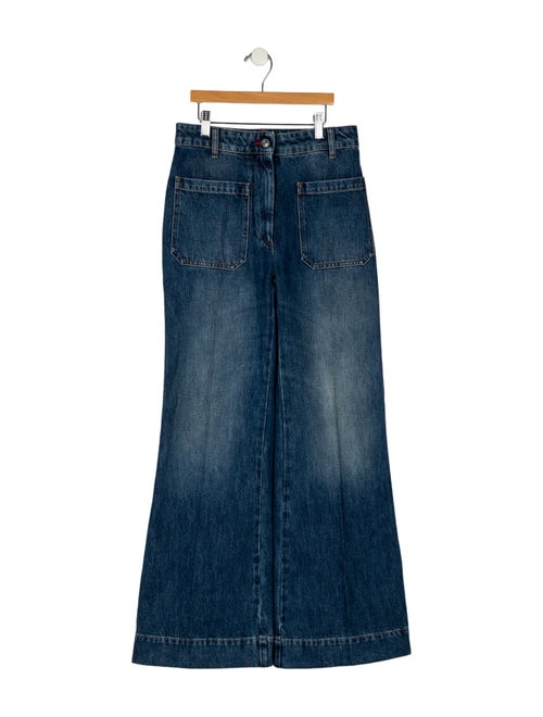Victoria Beckham High-Rise Wide Leg Jeans