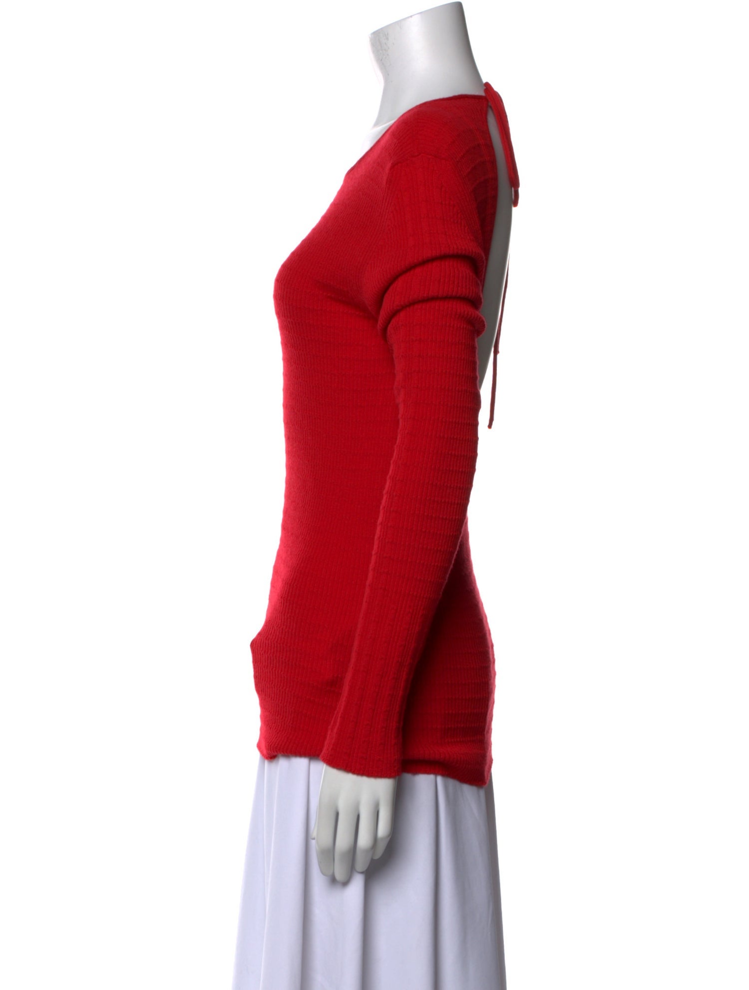 Victoria Beckham Wool Scoop Neck Top
