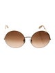 Victoria Beckham Round Gradient Sunglasses