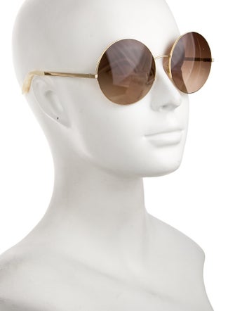 Victoria Beckham Round Gradient Sunglasses