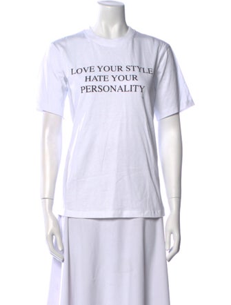 Victoria Beckham Graphic Print Crew Neck T-Shirt