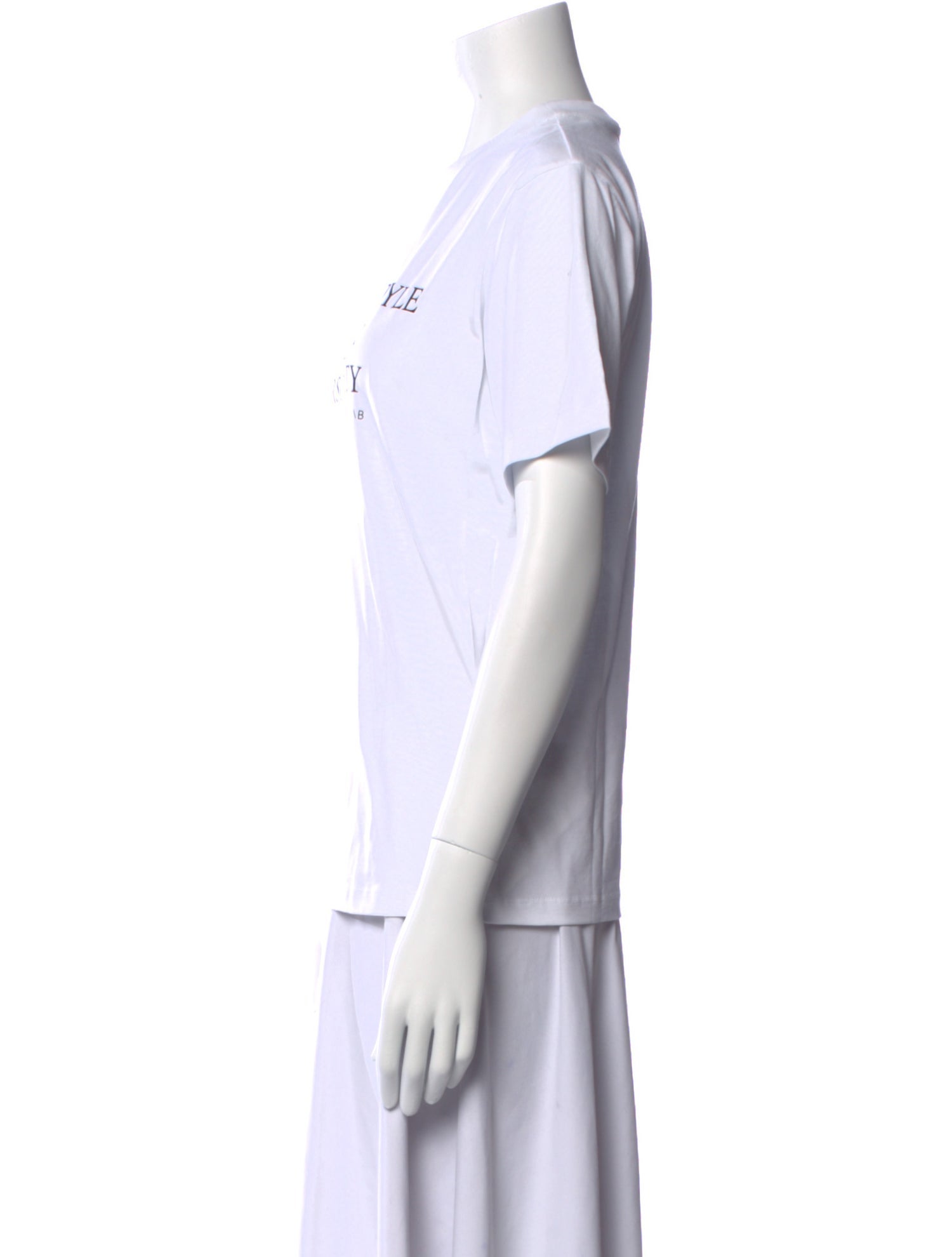 Victoria Beckham Graphic Print Crew Neck T-Shirt