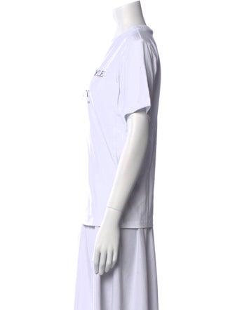 Victoria Beckham Graphic Print Crew Neck T-Shirt