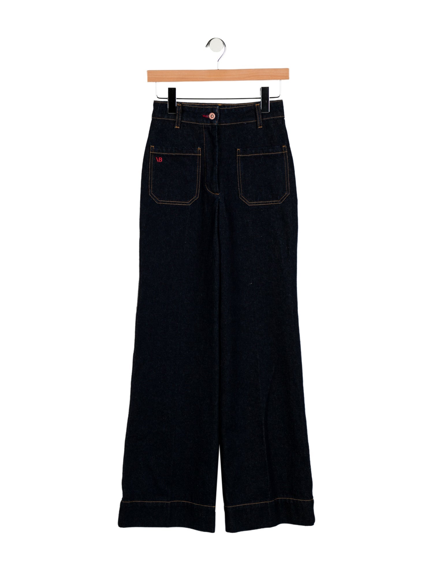 Victoria Beckham Mid-Rise Wide Leg Jeans w/ Tags