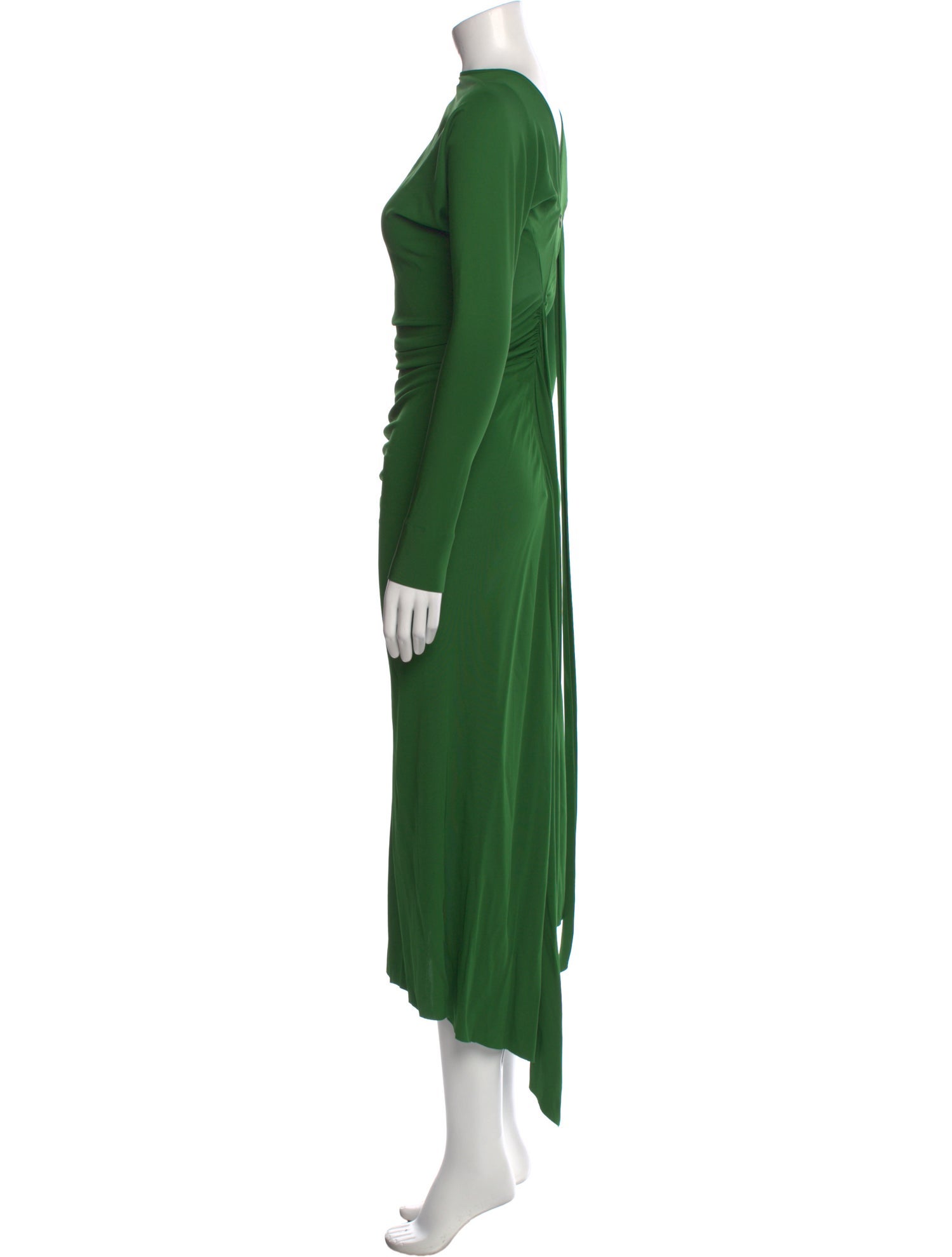Victoria Beckham Bateau Neckline Long Dress