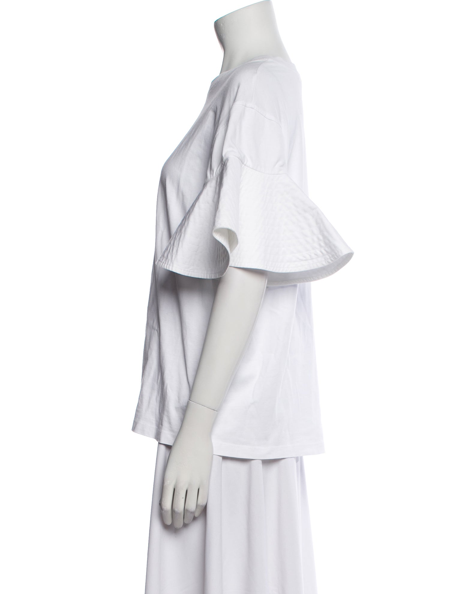 Victoria Beckham Crew Neck Short Sleeve T-Shirt