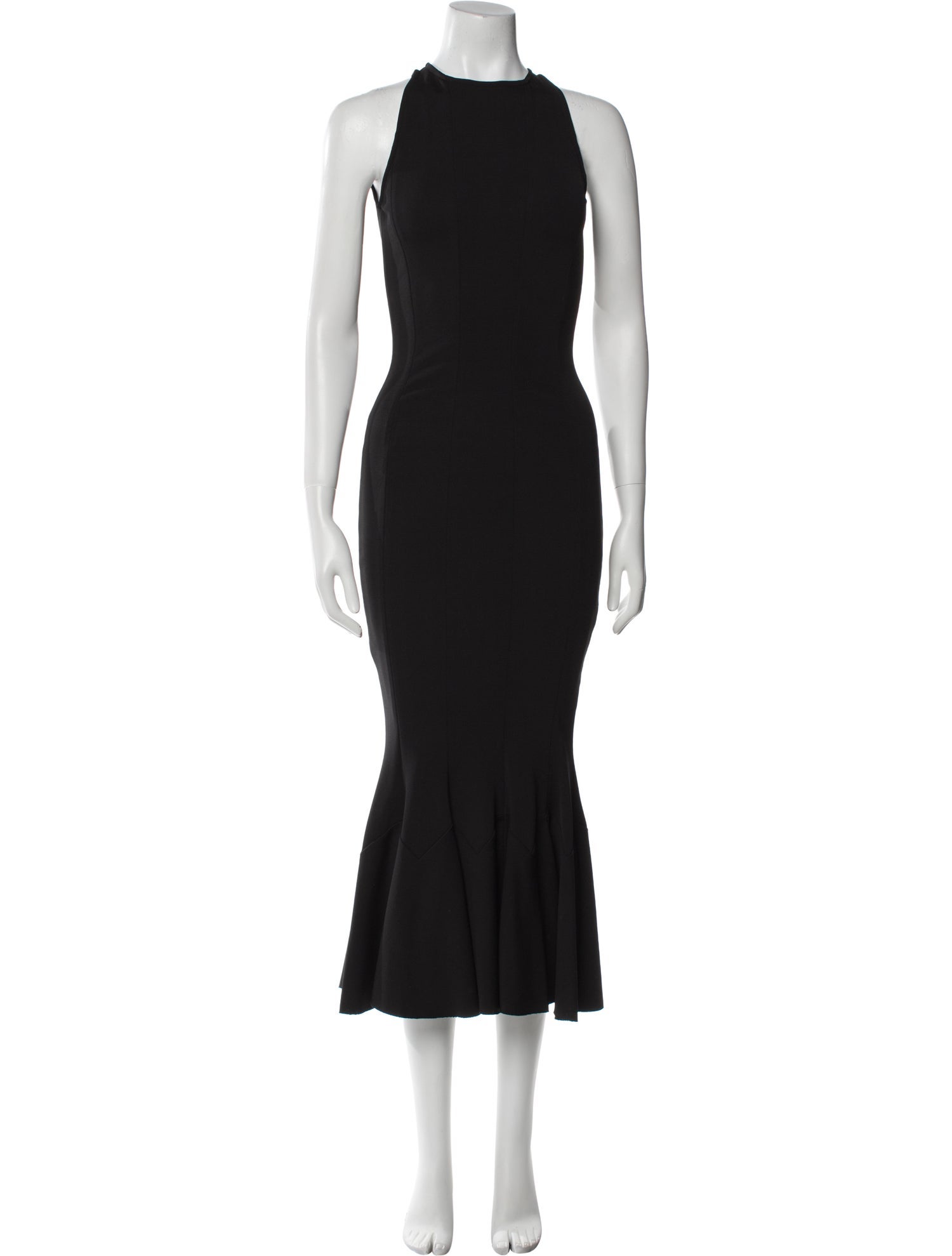 Victoria Beckham Crew Neck Long Dress