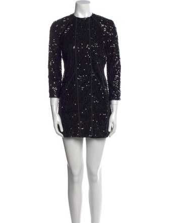 Victoria Beckham Crew Neck Mini Dress