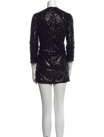 Victoria Beckham Crew Neck Mini Dress