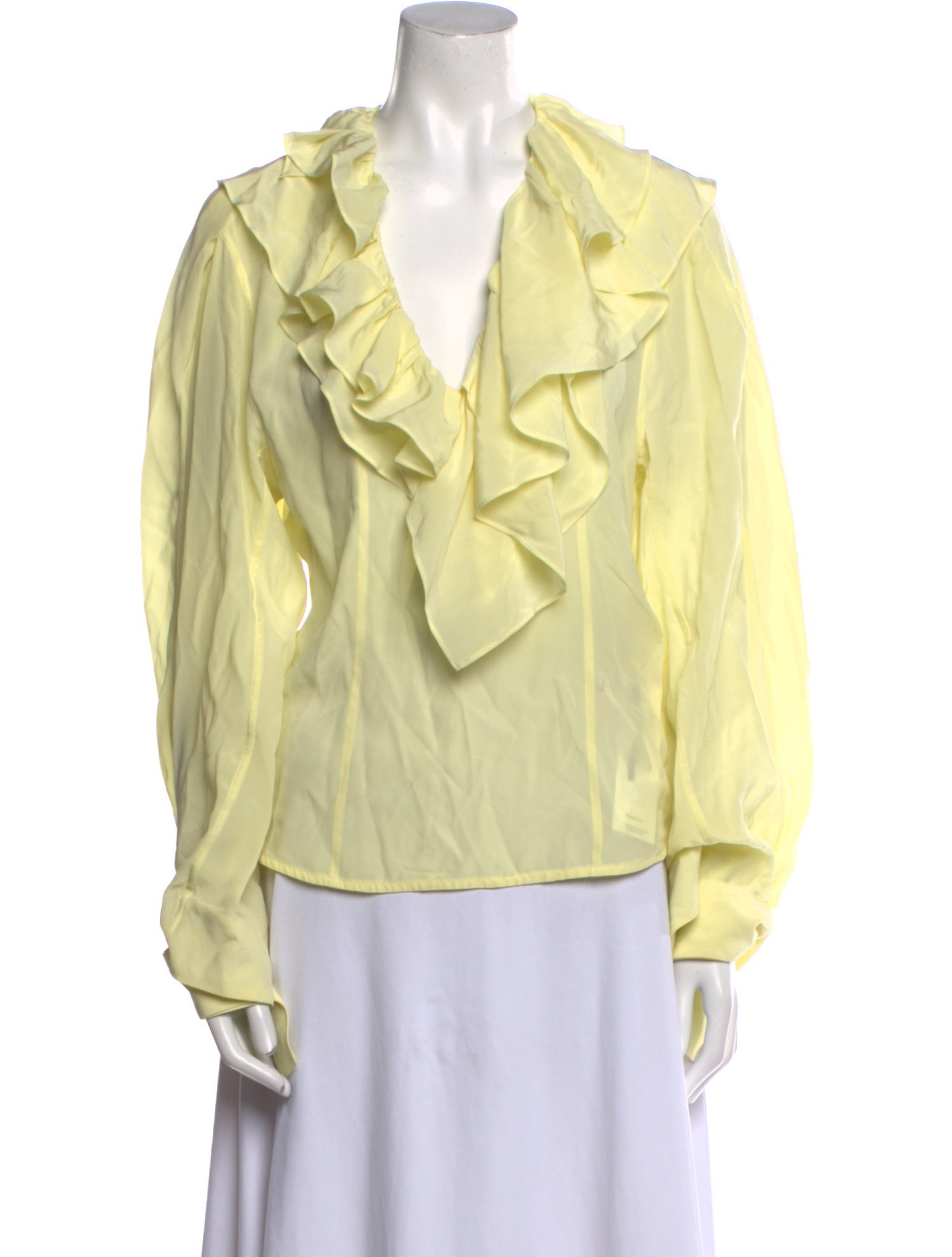 Victoria Beckham Silk V-Neck Blouse