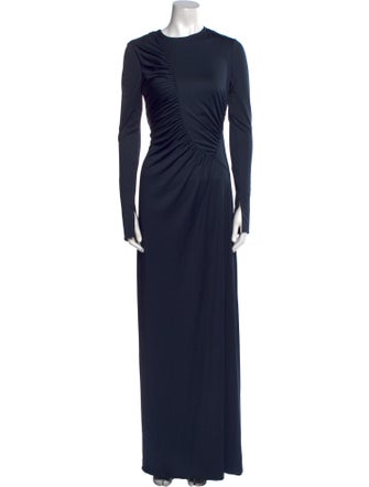 Victoria Beckham Crew Neck Long Dress