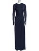 Victoria Beckham Crew Neck Long Dress