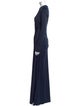 Victoria Beckham Crew Neck Long Dress